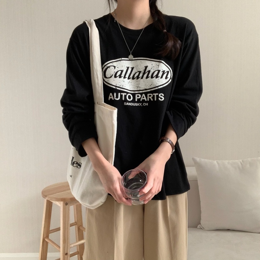 FROMJINI韓國㊣直郵東大門代購女裝新品熱賣休閑推薦長袖T恤FROMJINI長袖T恤