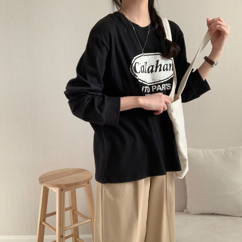 FROMJINI韓國㊣直郵東大門代購女裝新品熱賣休閑推薦長袖T恤FROMJINI長袖T恤