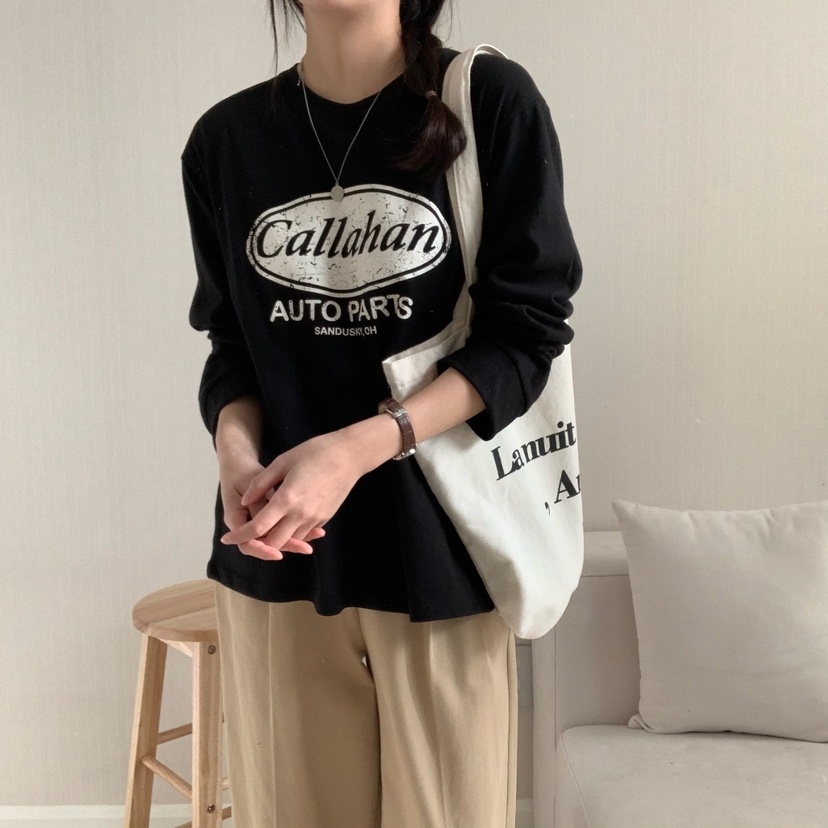 FROMJINI韓國㊣直郵東大門代購女裝新品熱賣休閑推薦長袖T恤FROMJINI長袖T恤