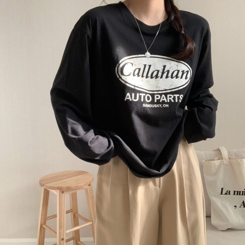 HELLO JINI韓國直郵㊣女裝新款職業25春夏人氣推薦長袖T恤HELLO JINI長袖T恤