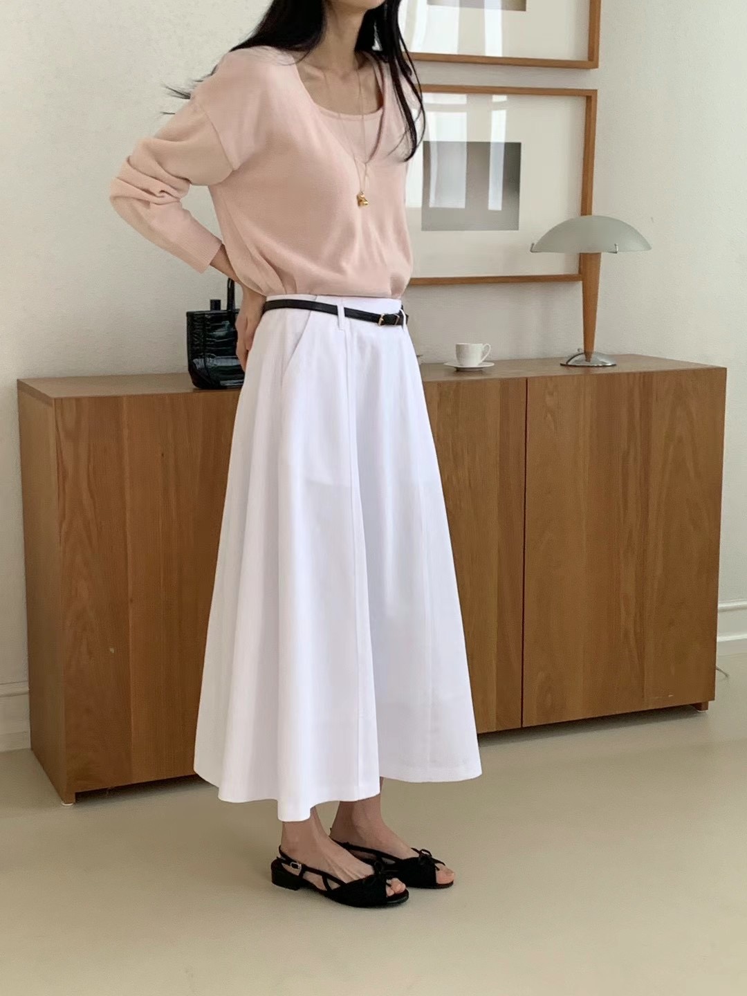 RING OF NOI韓國直郵㊣女裝新品熱賣推薦時尚25春夏人氣長裙RING OF NOI長裙