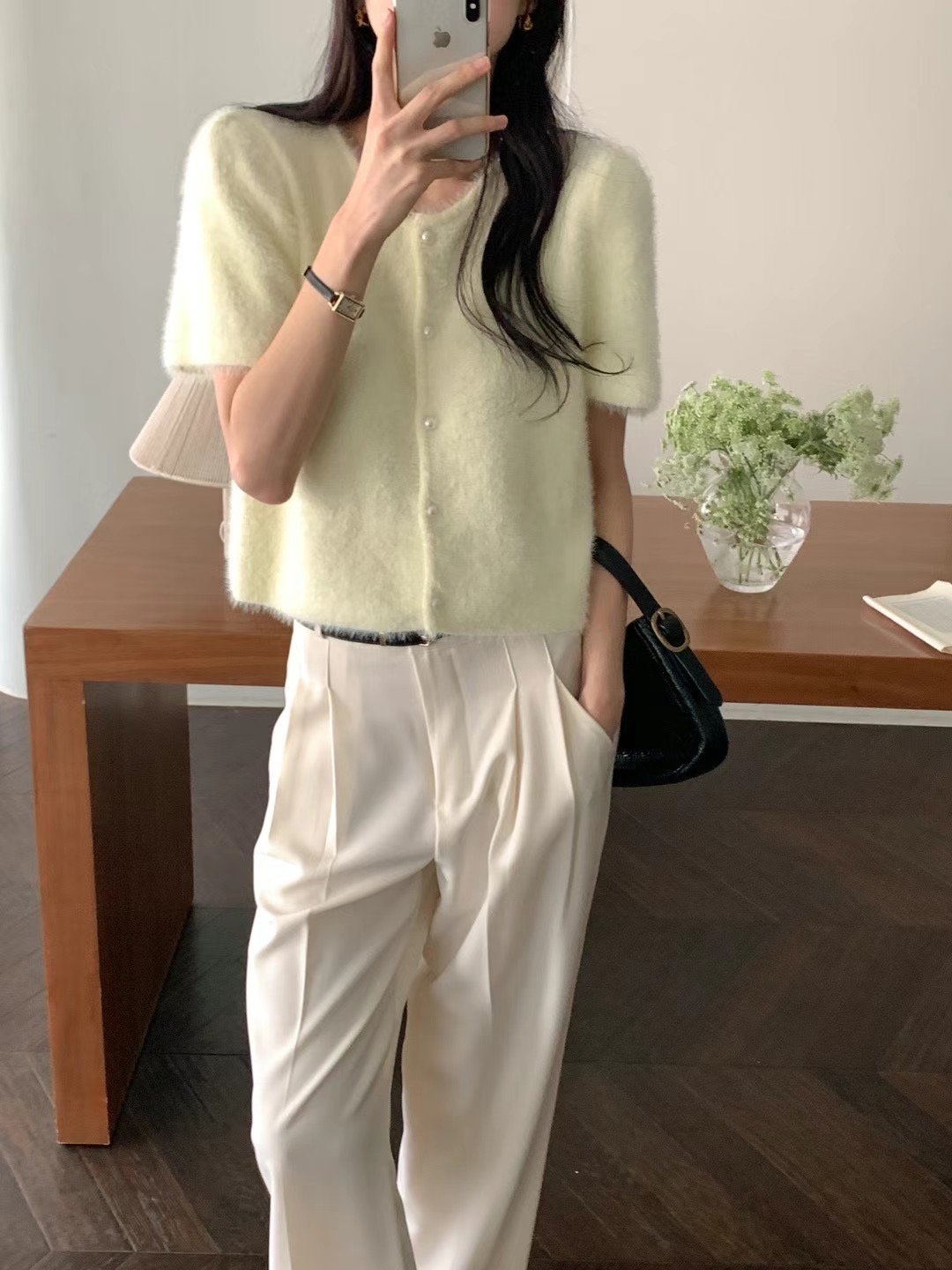 RING OF NOI韓國㊣直郵東大門代購女裝新款人氣25春夏針織衫RING OF NOI針織衫