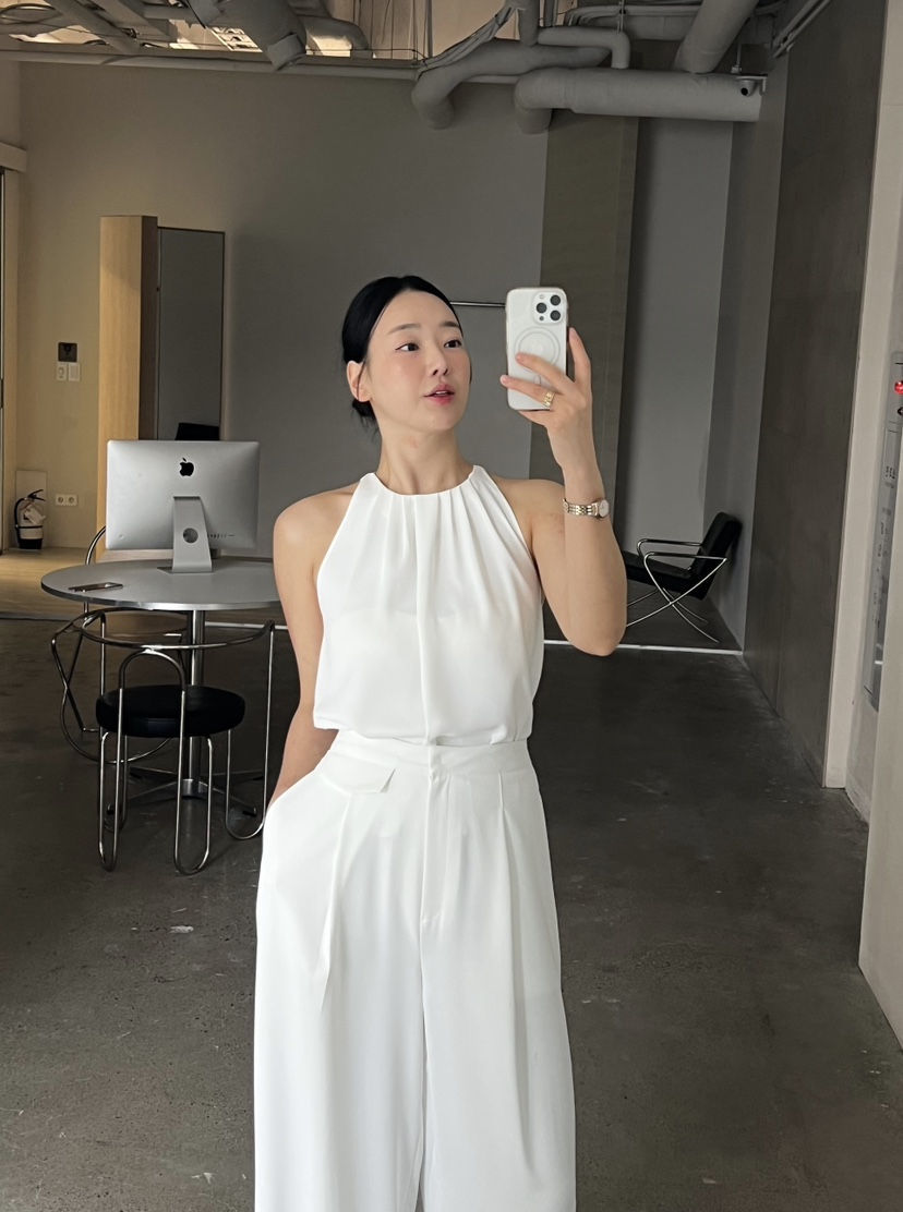 VERNI直郵韓國代購㊣女裝新品時尚25春夏人氣休閑推薦吊帶背心VERNI吊帶/背心
