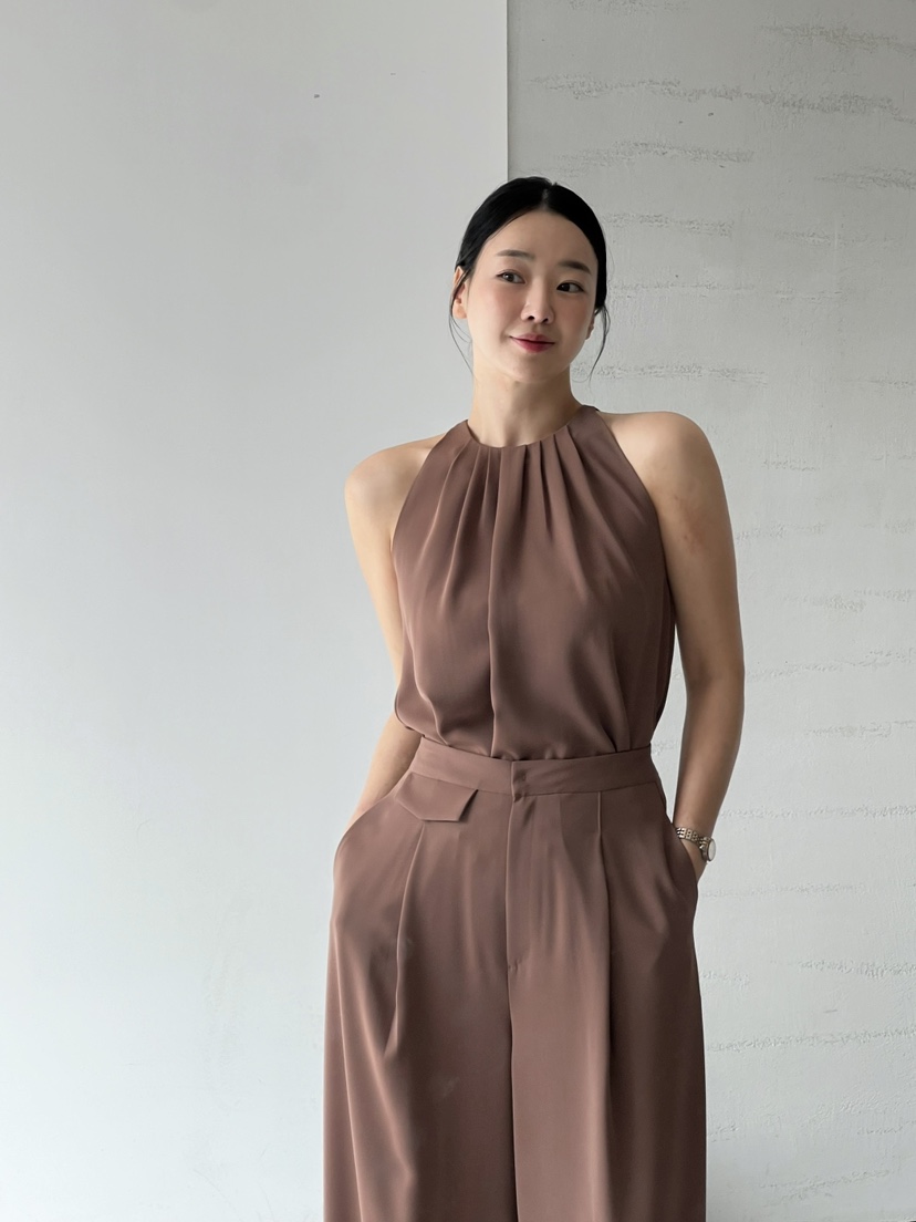 VERNI直郵韓國代購㊣女裝新品時尚25春夏人氣休閑推薦吊帶背心VERNI吊帶/背心