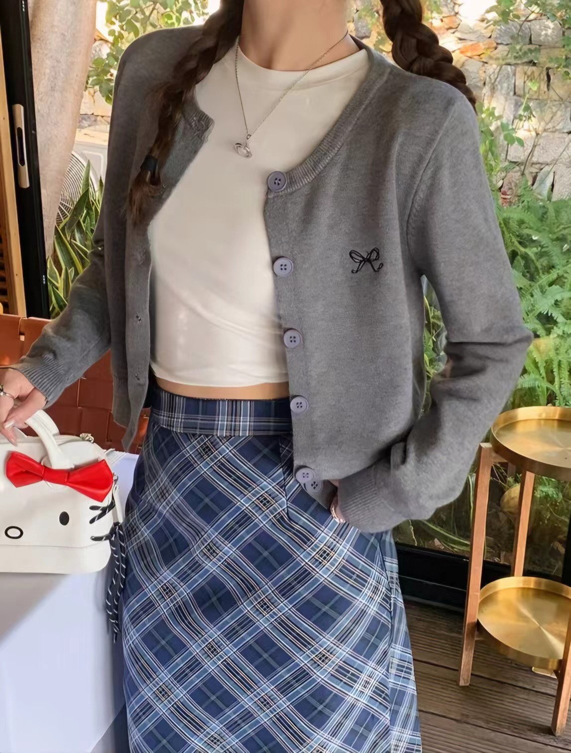 PLUS82韓國直郵㊣東大門實拍女裝新品時尚休閑人氣25春夏針織衫PLUS82針織衫