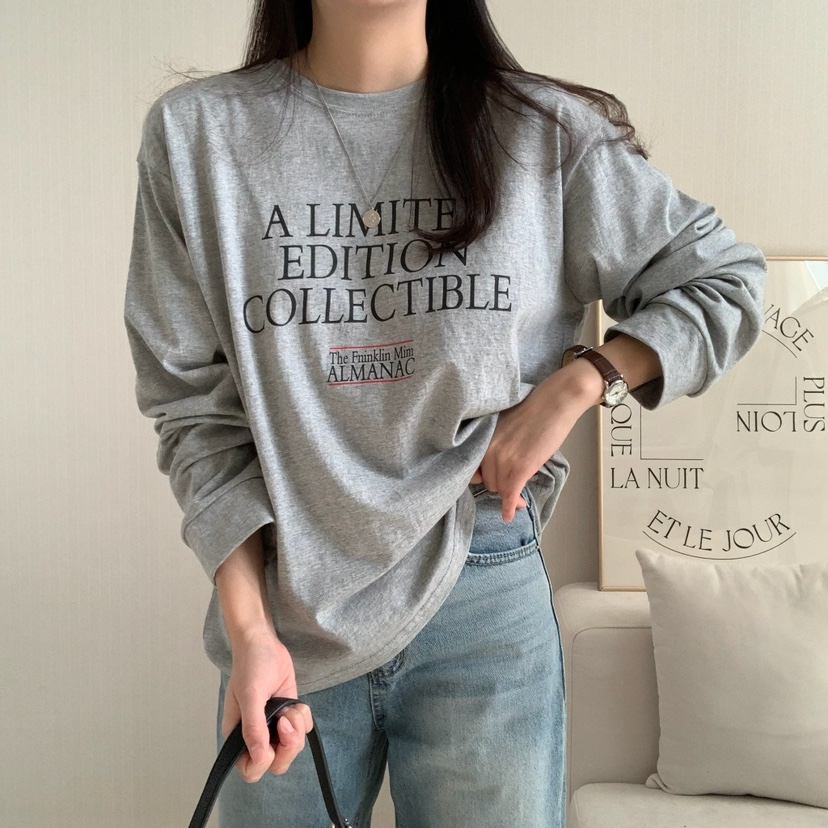 FROMJINI韓國直郵㊣東大門實拍女裝新品人氣時尚25春夏長袖T恤FROMJINI長袖T恤