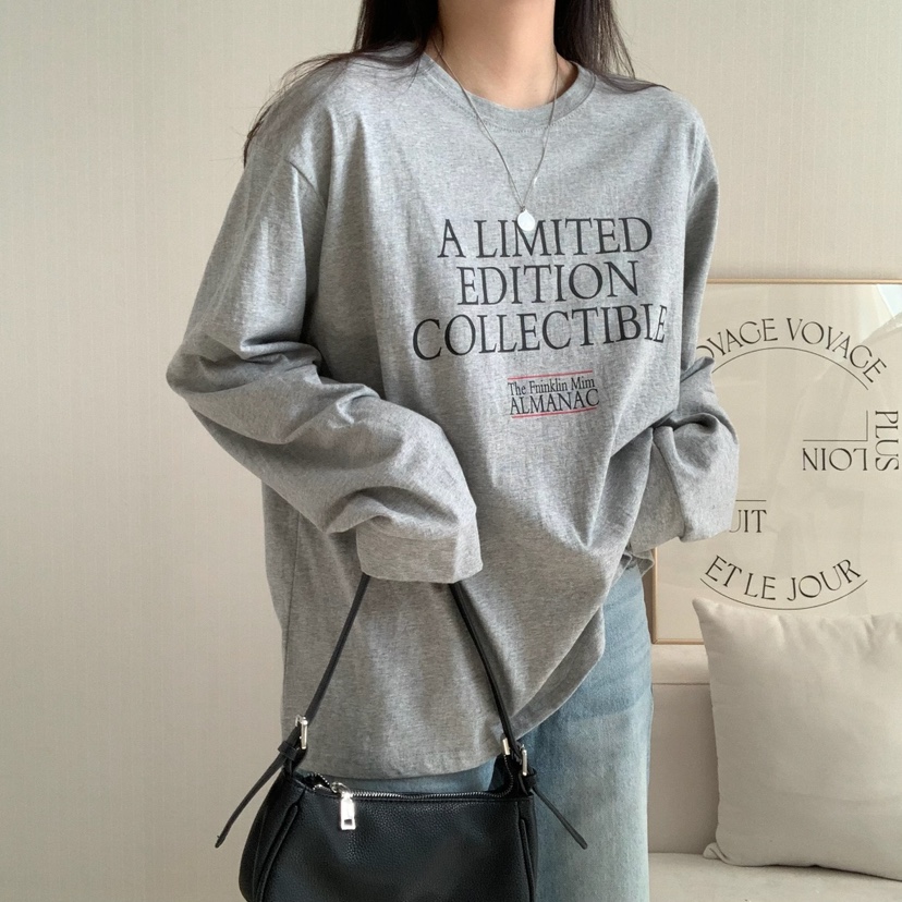 FROMJINI韓國直郵㊣東大門實拍女裝新品人氣時尚25春夏長袖T恤FROMJINI長袖T恤