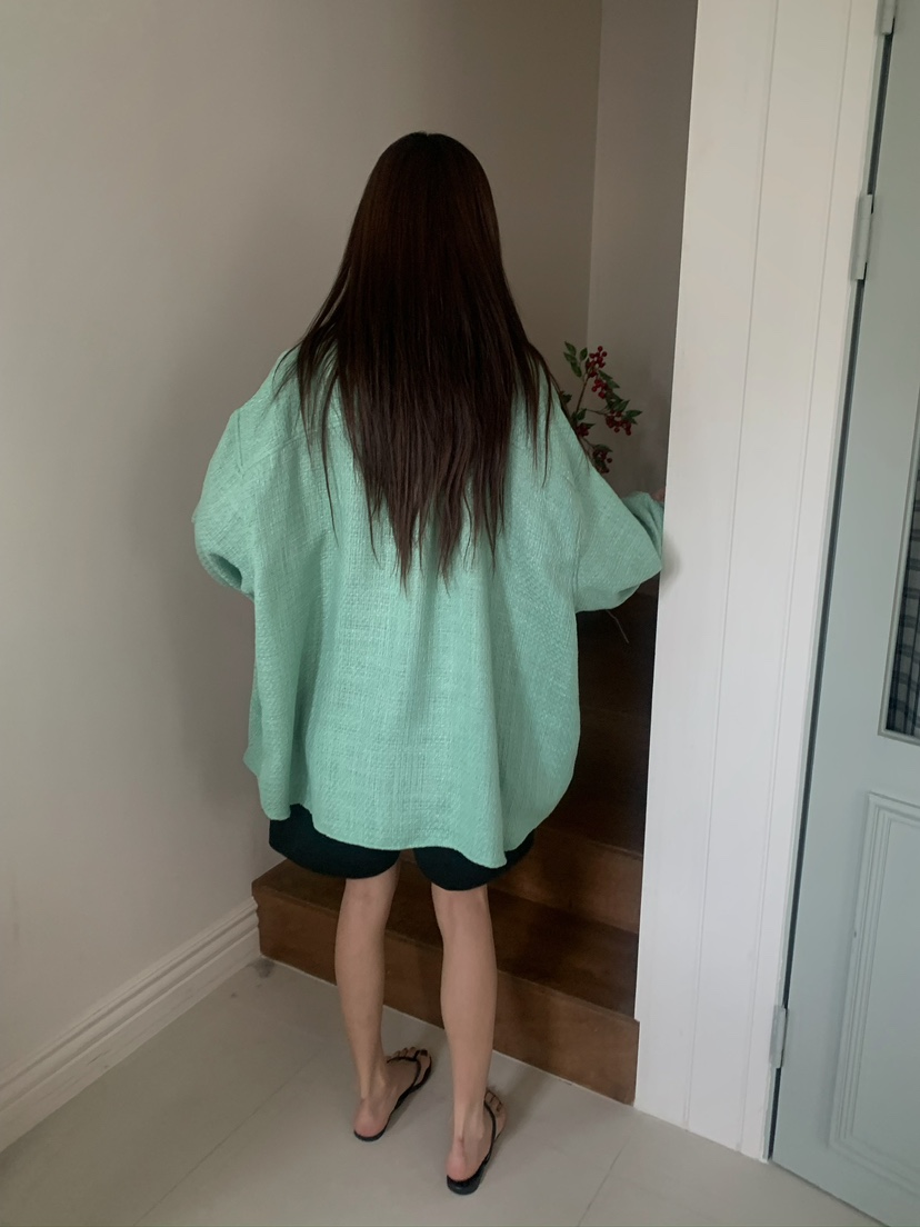 CAMEL-P韓國直郵㊣東大門實拍女裝新品25春夏襯衫蕾絲衫粗花呢Came_l 家襯衫/蕾絲衫