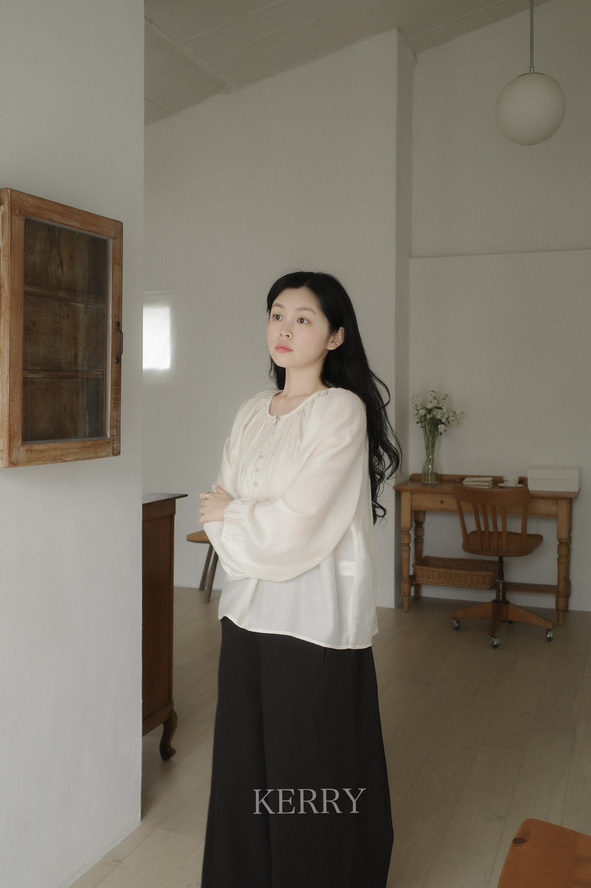 KERRY直郵韓國代購㊣女裝新品休閑推薦職業時尚25春夏襯衫蕾絲衫KERRY襯衫/蕾絲衫