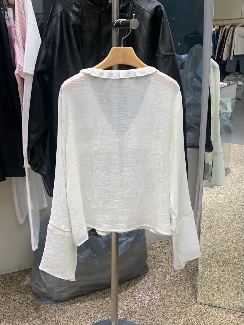 VAARA直郵韓國代購㊣女裝新品時尚熱賣休閑推薦職業襯衫蕾絲衫VAARA襯衫/蕾絲衫