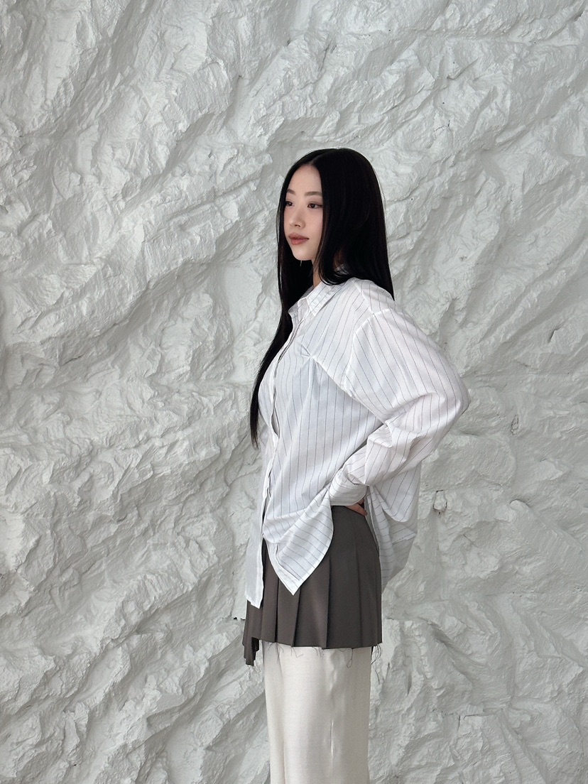 HARZI韓國直郵㊣女裝新品人氣25春夏休閑職業時尚襯衫蕾絲衫HARZI襯衫/蕾絲衫