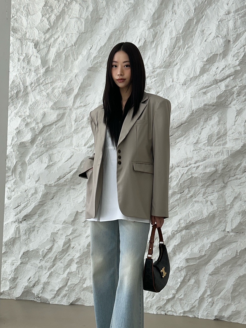 HARZI直郵韓國代購㊣女裝新品推薦人氣休閑25春夏熱賣時尚夾克HARZI夾克
