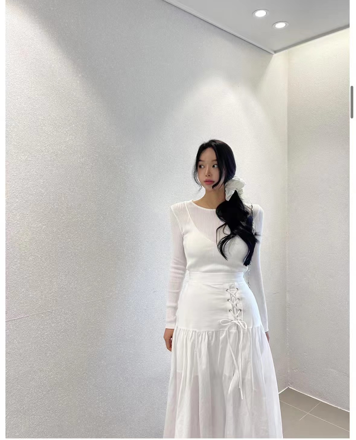 BLACK LINE韓國㊣直郵東大門代購女裝新品25春夏推薦人氣長裙BLACK LINE長裙