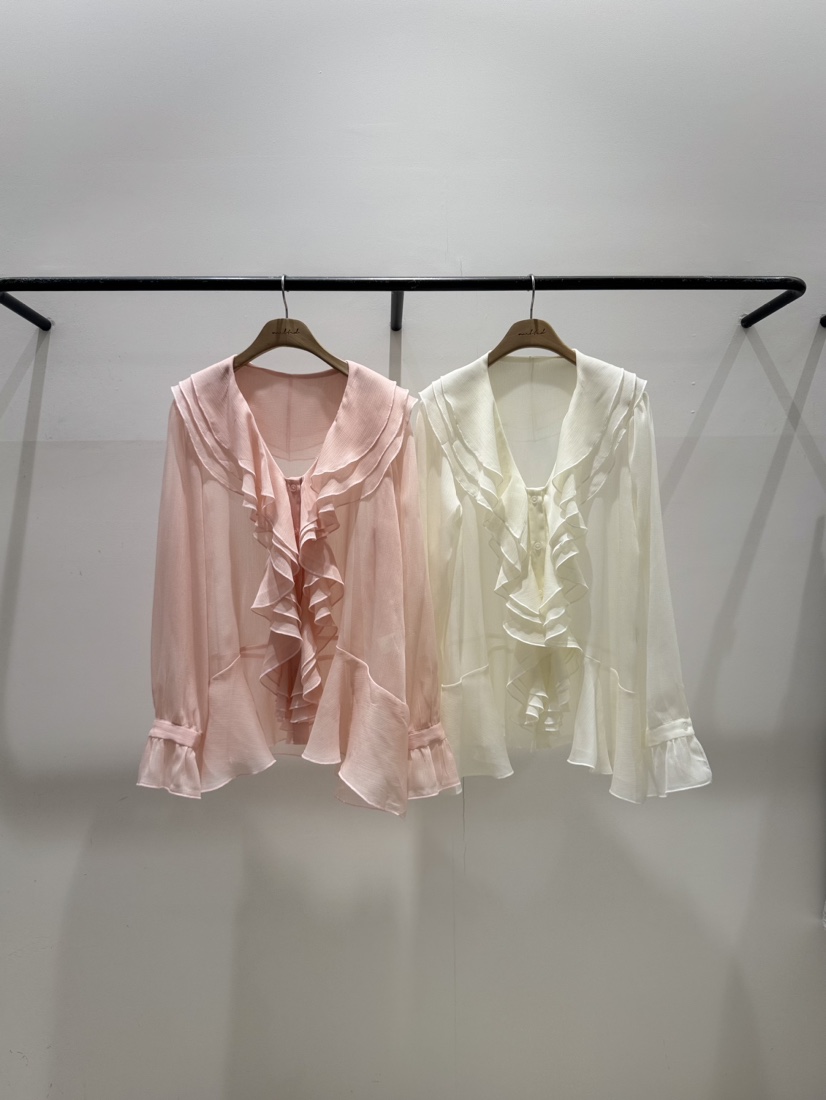 MELTED-P韓國直郵㊣女裝新品熱賣推薦25春夏人氣襯衫蕾絲衫MELTED-P襯衫/蕾絲衫