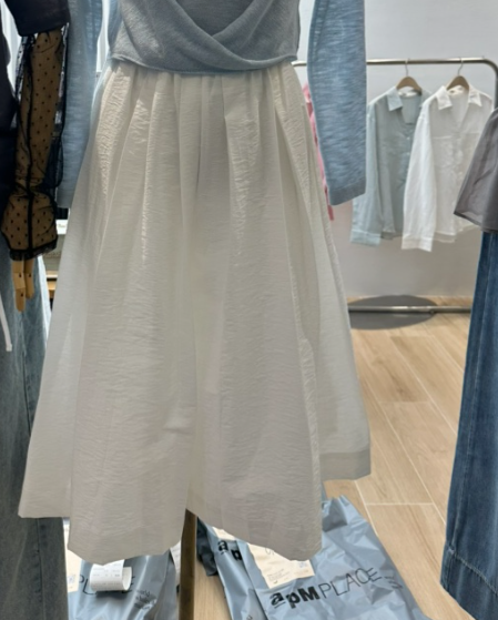 ANIMA韓國㊣直郵東大門代購女裝新款25春夏半身裙中短裙喇叭RIETTE半身裙/中短裙圖色2