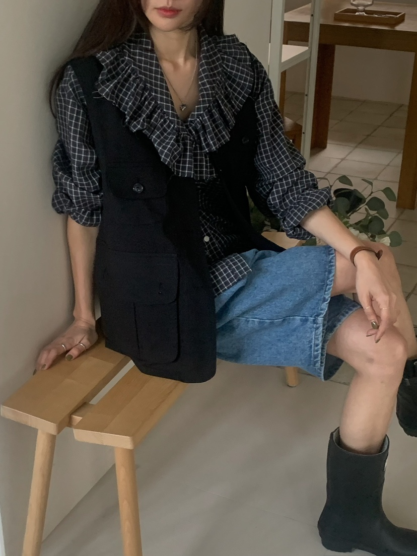 CAMEL-P直郵韓國代購㊣女裝新品熱賣馬甲Came_l 家馬甲