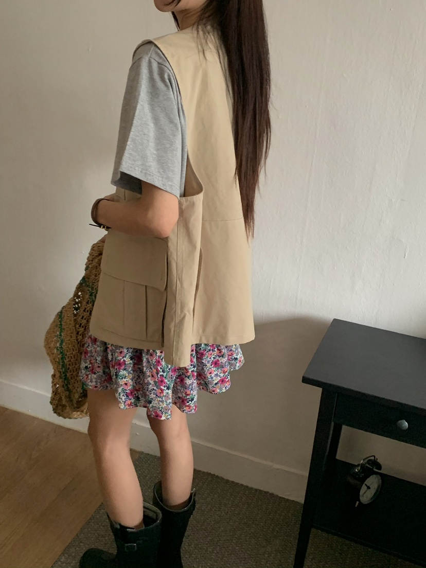 CAMEL-P直郵韓國代購㊣女裝新品熱賣馬甲Came_l 家馬甲