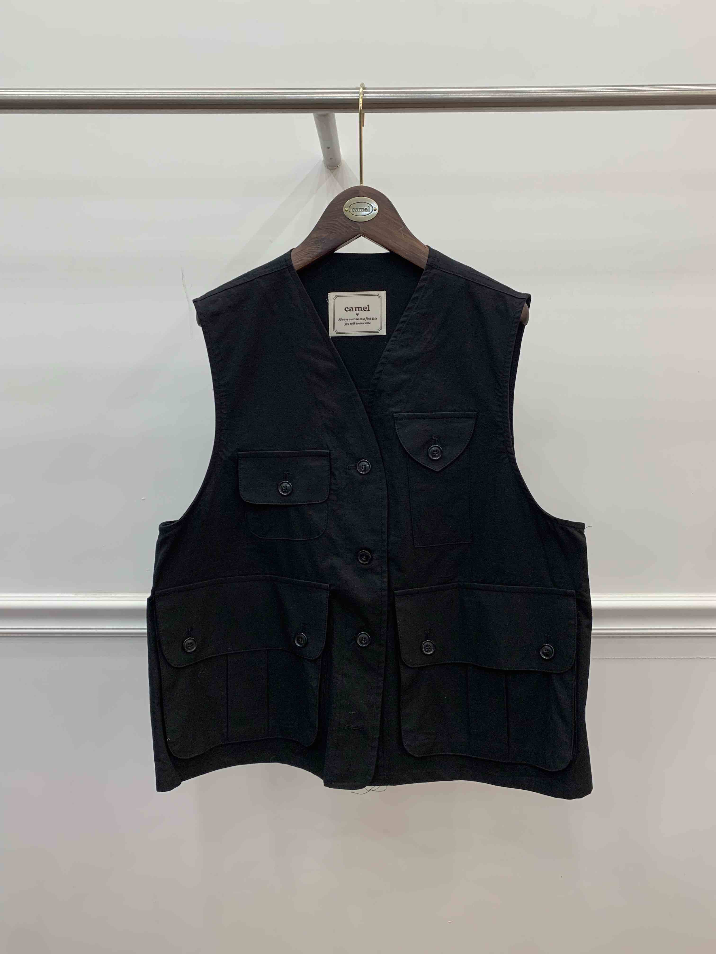 CAMEL-P直郵韓國代購㊣女裝新品熱賣馬甲Came_l 家馬甲圖色1