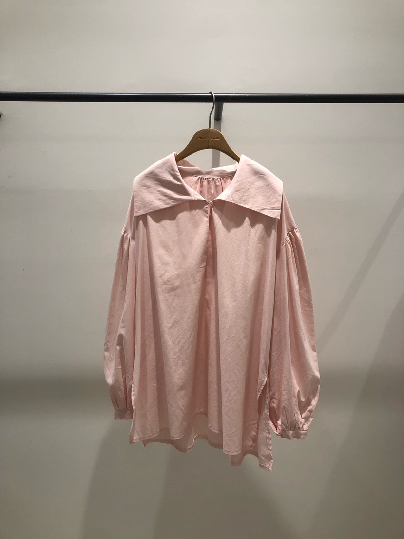 MELTED-P直郵韓國代購㊣女裝新款職業休閑襯衫蕾絲衫荷葉邊MELTED-P襯衫/蕾絲衫