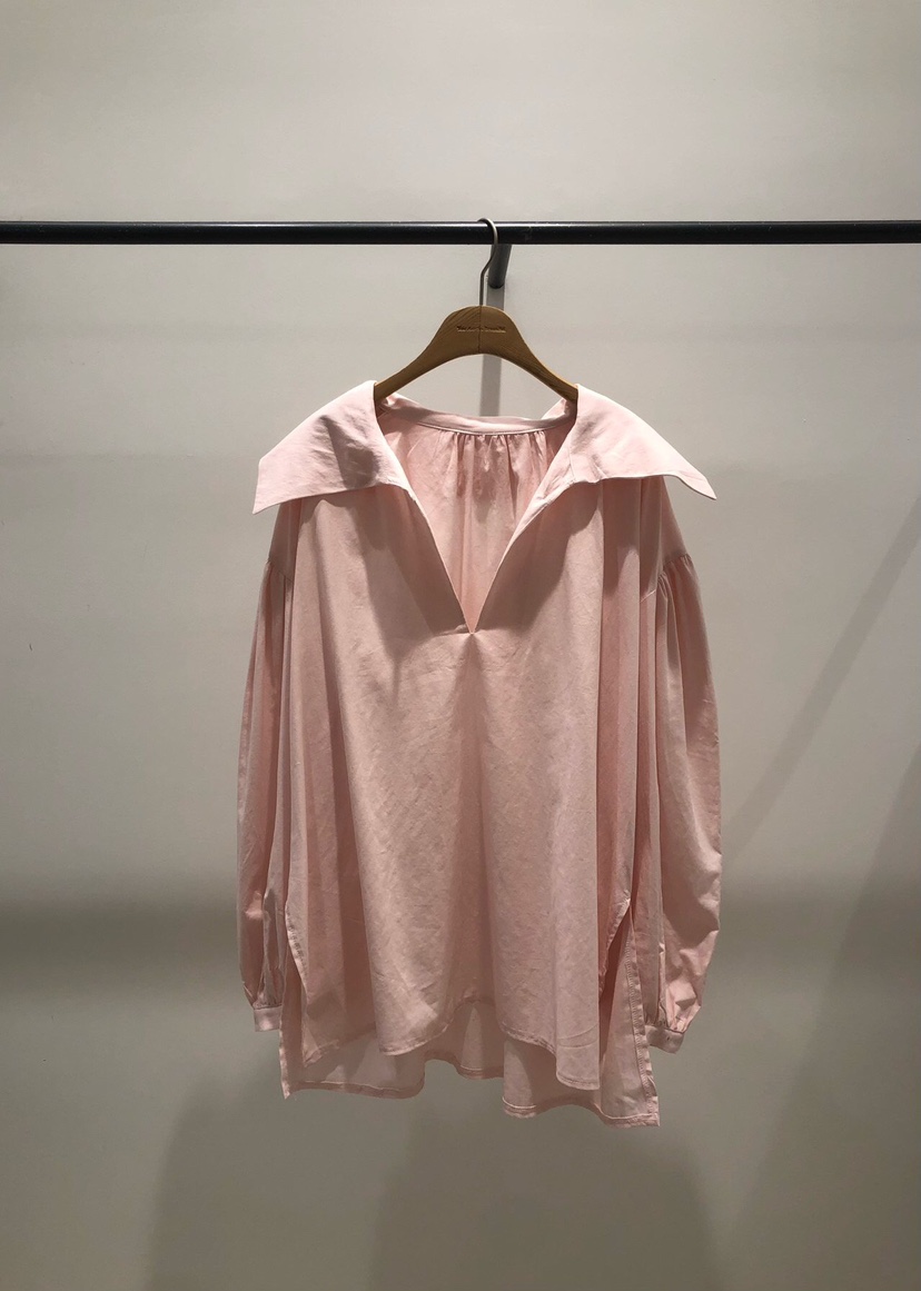 MELTED-P直郵韓國代購㊣女裝新款職業休閑襯衫蕾絲衫荷葉邊MELTED-P襯衫/蕾絲衫