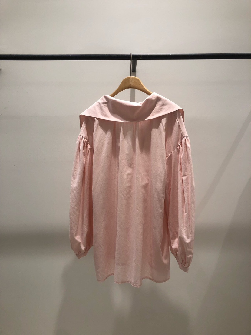 MELTED-P直郵韓國代購㊣女裝新款職業休閑襯衫蕾絲衫荷葉邊MELTED-P襯衫/蕾絲衫