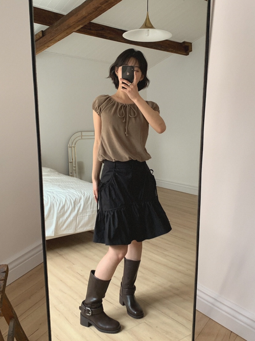 SLAT韓國直郵㊣女裝新品職業時尚人氣25春夏熱賣休閑推薦短裙UNICO短裙