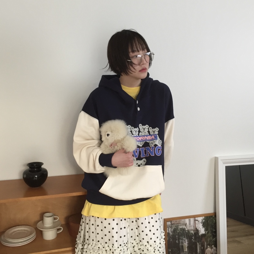 ARCHIVE-P韓國直郵㊣女裝新款推薦熱賣25春夏職業衛衣連帽ARCHIVE-P衛衣