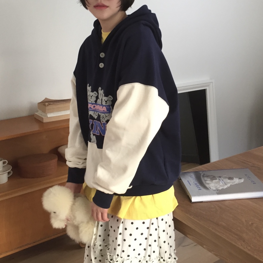 ARCHIVE-P韓國直郵㊣女裝新款推薦熱賣25春夏職業衛衣連帽ARCHIVE-P衛衣