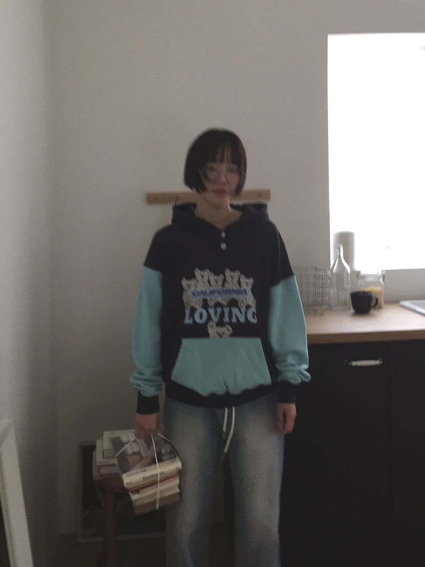 ARCHIVE-P韓國直郵㊣女裝新款推薦熱賣25春夏職業衛衣連帽ARCHIVE-P衛衣