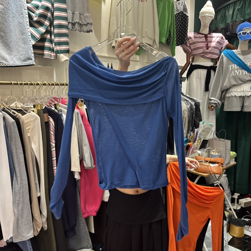 3COLOR(此品牌名稱會遭售假投訴,建議淘寶店鋪商品名稱中不要使用)韓國直郵㊣東大門實拍女裝新品職業長袖T恤Three color長袖T恤