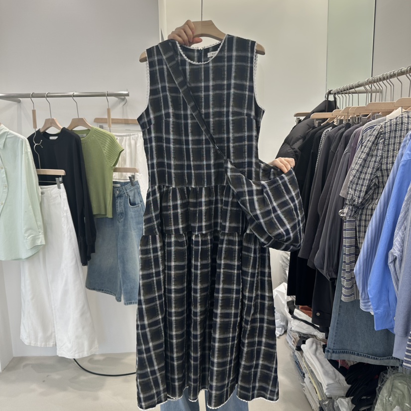 RIVER RAIN直郵韓國代購㊣女裝新品25春夏人氣休閑職業連衣裙RIVER RAIN連衣裙