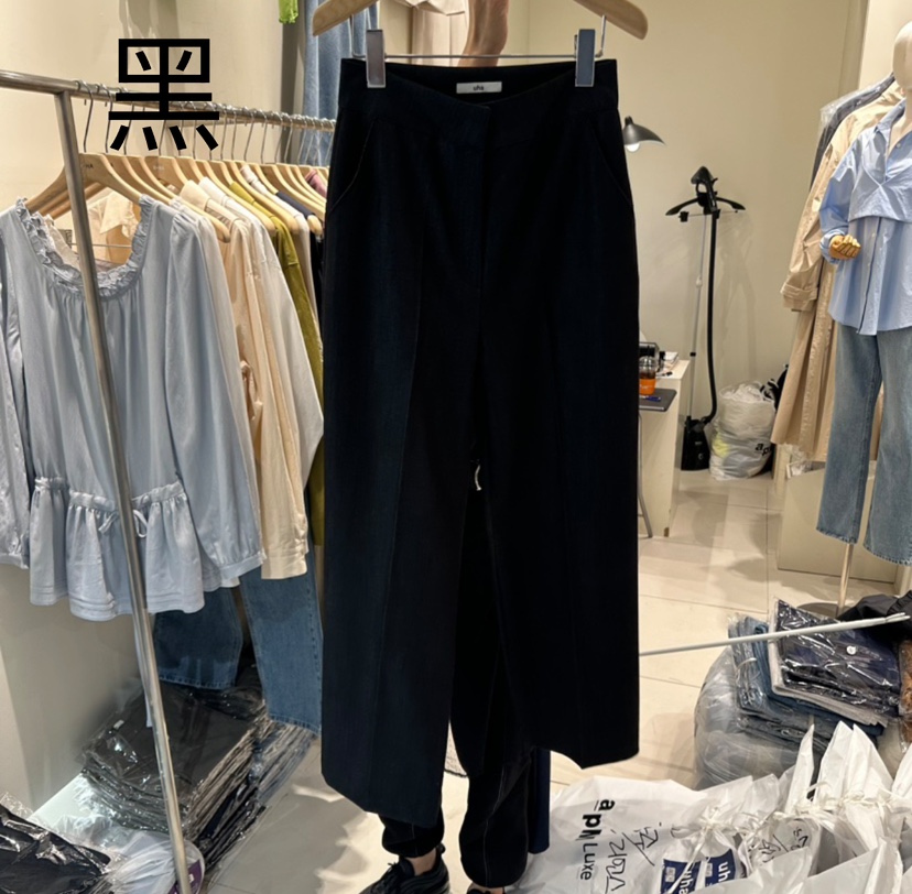 U-HA直郵韓國代購㊣女裝新品職業休閑時尚熱賣25春夏休閑褲uha休閑褲圖色2