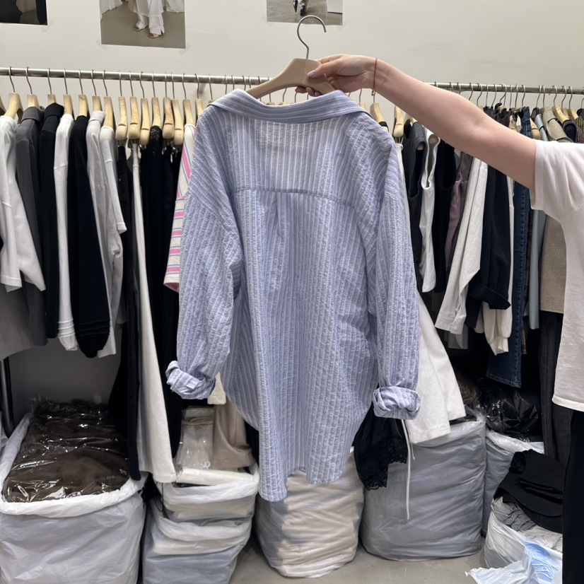 VIVEL直郵韓國代購㊣女裝新品時尚職業熱賣休閑25春夏襯衫蕾絲衫VIVEL襯衫/蕾絲衫