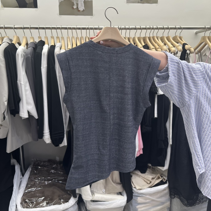 VIVEL韓國㊣直郵東大門代購女裝新品職業休閑人氣時尚25春夏馬甲VIVEL馬甲