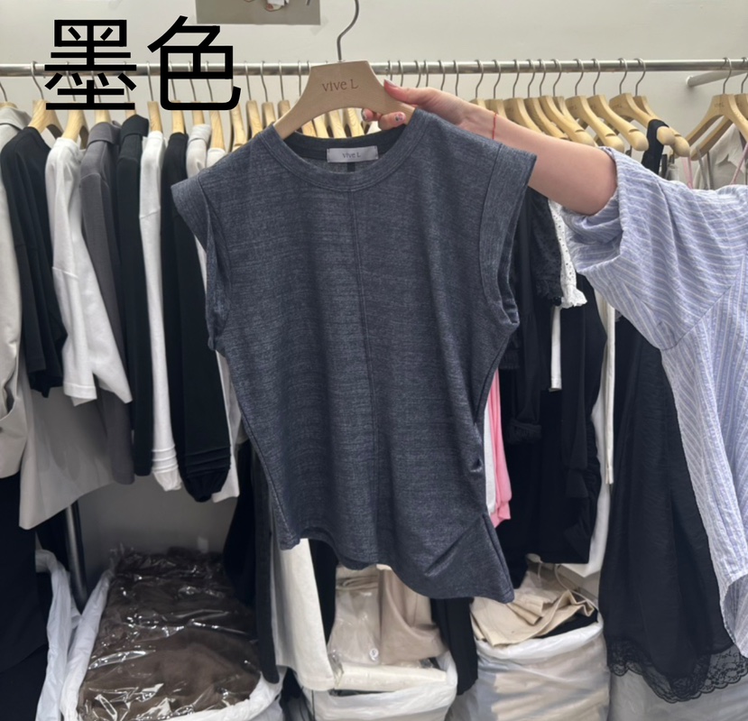 VIVEL韓國㊣直郵東大門代購女裝新品職業休閑人氣時尚25春夏馬甲VIVEL馬甲圖色2