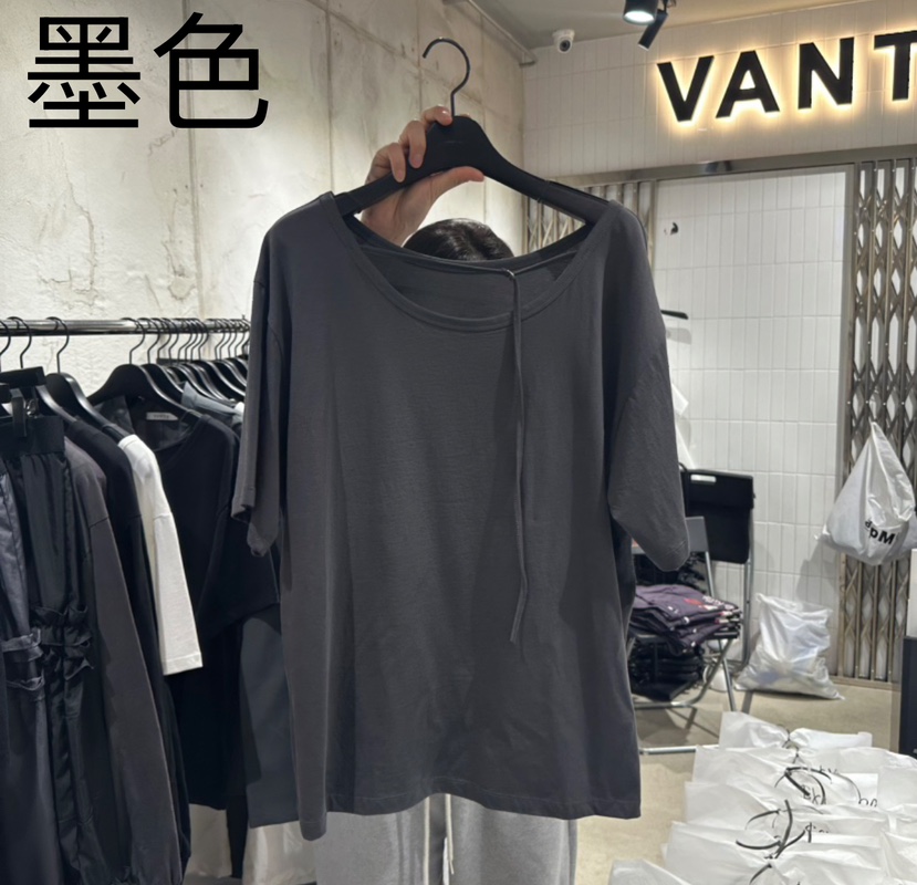 VANTA韓國直郵㊣女裝新品推薦職業25春夏人氣熱賣時尚休閑T恤VANTAT恤圖色2