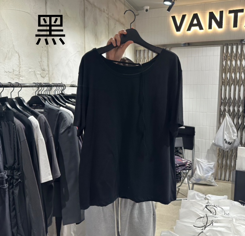VANTA韓國直郵㊣女裝新品推薦職業25春夏人氣熱賣時尚休閑T恤VANTAT恤圖色3