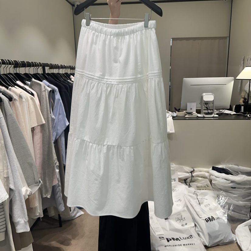 RE STOCK直郵韓國代購㊣女裝新品推薦25春夏時尚熱賣職業長裙RE STOCK長裙