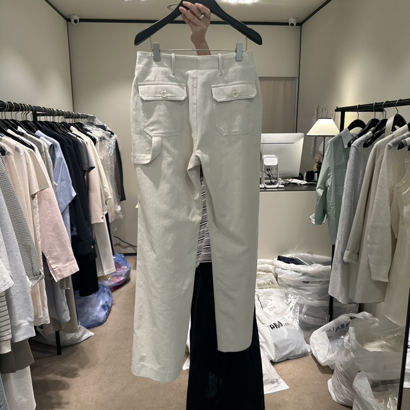 RE STOCK韓國㊣直郵東大門代購女裝新品推薦25春夏休閑休閑褲RE STOCK休閑褲