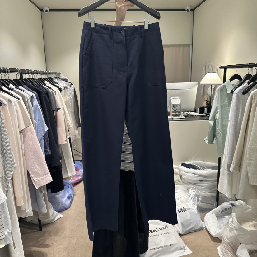 RE STOCK韓國㊣直郵東大門代購女裝新品推薦25春夏休閑休閑褲RE STOCK休閑褲圖色2