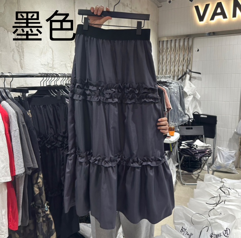 VANTA直郵韓國代購㊣女裝新款人氣25春夏推薦職業熱賣時尚長裙VANTA長裙圖色2