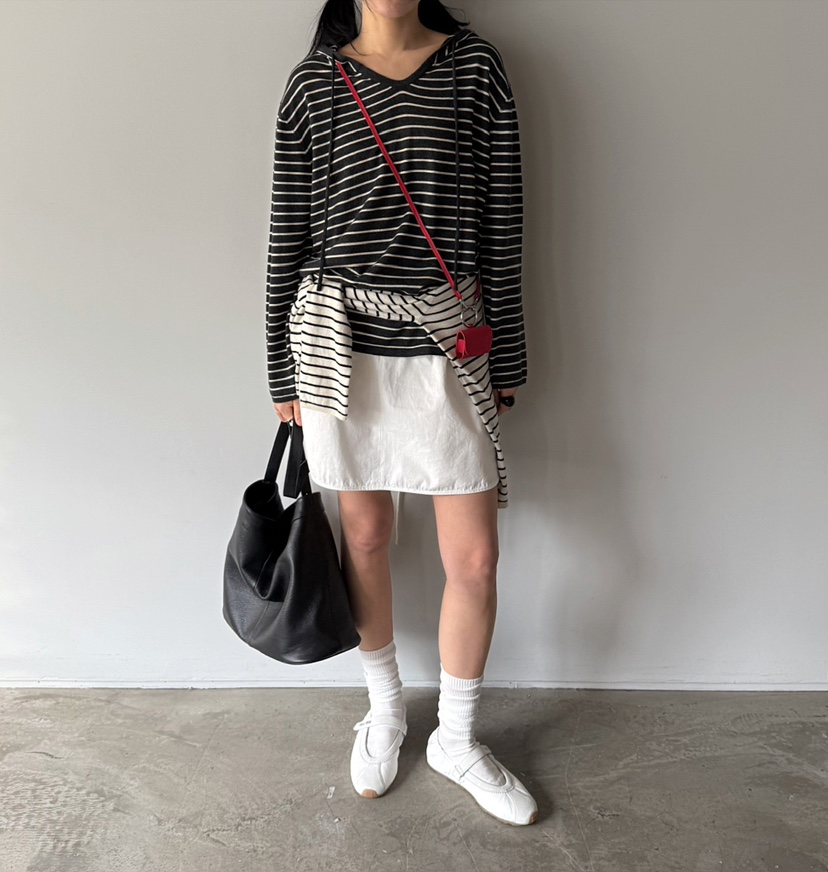 JADEMARKET韓國直郵女士新品熱賣休閑職業25春夏針織衫連帽JADE MARKET針織衫