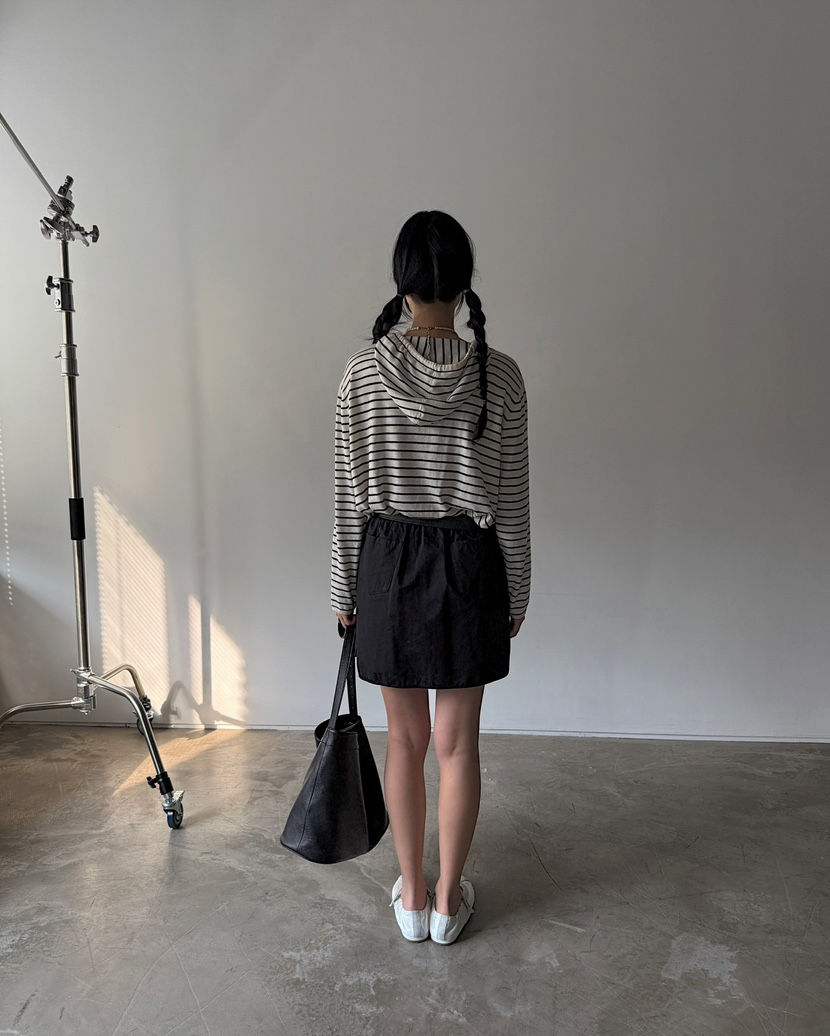 JADEMARKET韓國直郵女士新品熱賣休閑職業25春夏針織衫連帽JADE MARKET針織衫