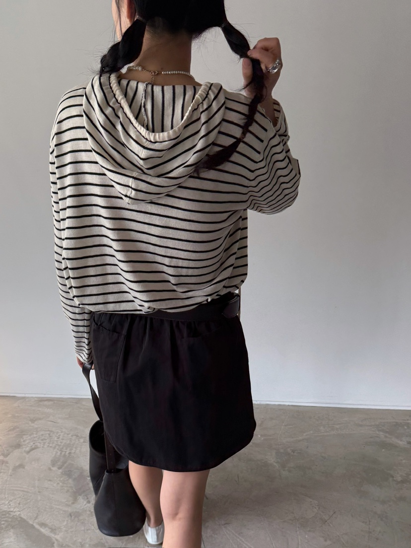 JADEMARKET韓國直郵女士新品熱賣休閑職業25春夏針織衫連帽JADE MARKET針織衫