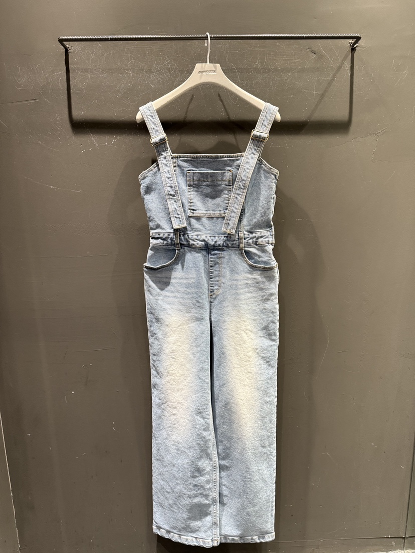 GATELESS韓國直郵女士新款真品25春夏熱賣人氣背帶褲工裝褲GATELESS背帶褲圖色1