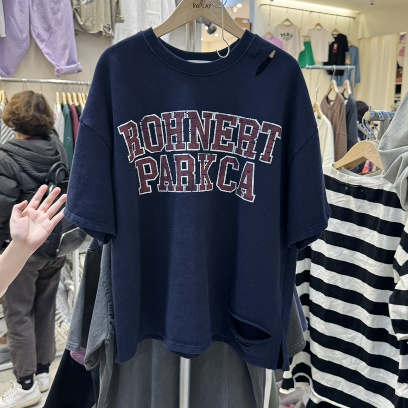 REPLAY東大門實拍女裝新品職業真品推薦休閑時尚人氣25春夏T恤REPLAYT恤圖色3