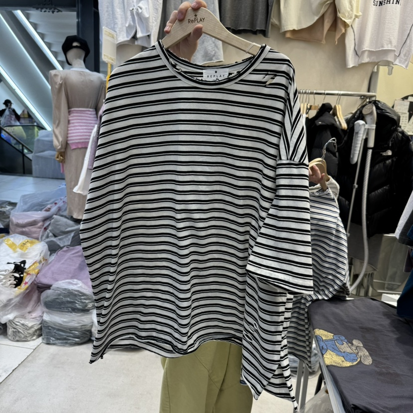 REPLAY東大門直郵女士新品25春夏人氣休閑職業熱賣時尚推薦T恤REPLAYT恤圖色3