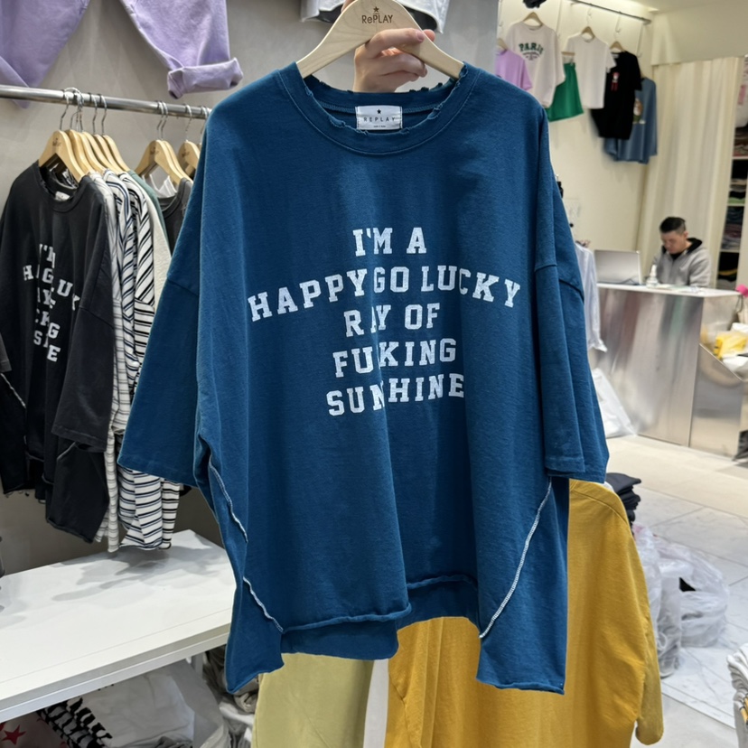 REPLAY東大門實拍女士新款真品25春夏熱賣休閑時尚職業人氣T恤REPLAYT恤圖色3