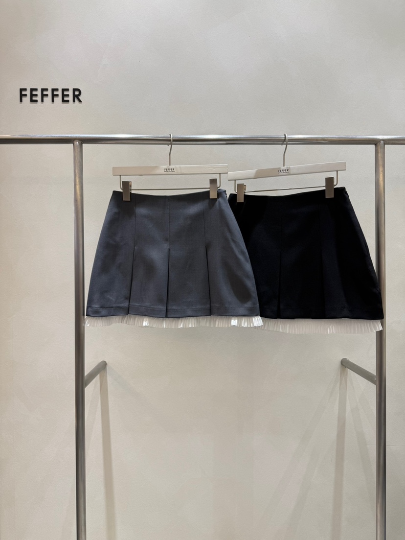 FEFFER東大門實拍女士新品真品熱賣25春夏推薦人氣職業短裙FEFFER短裙