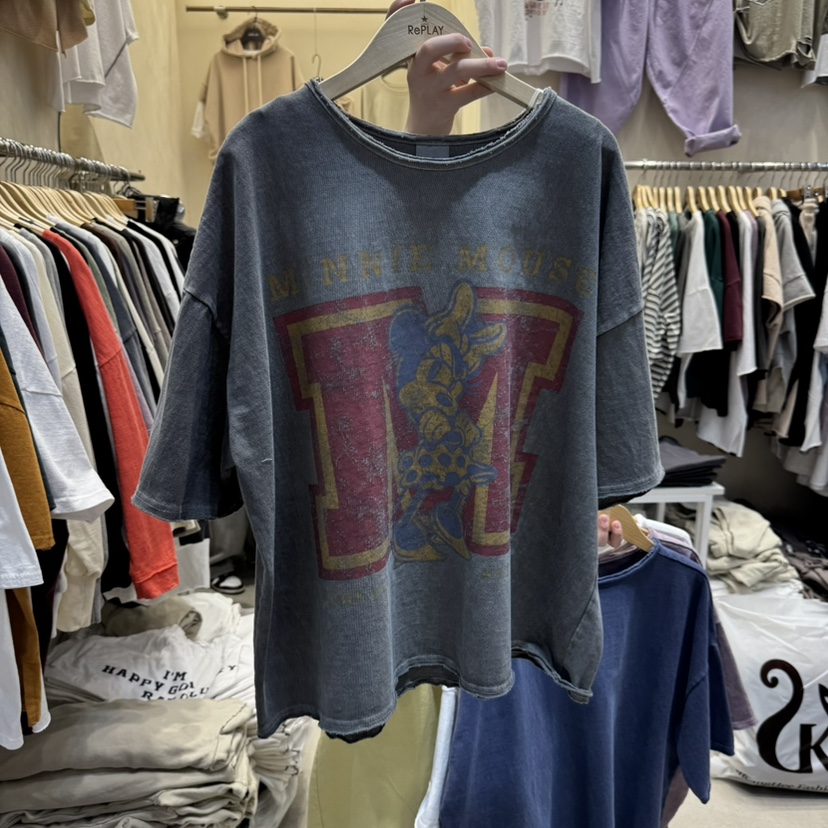 REPLAY韓國直郵女裝新品熱賣推薦25春夏真品休閑人氣職業T恤REPLAYT恤圖色4